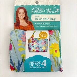 The Pioneer Woman Sunny Days Print Reusable Bag Tote New With Tags